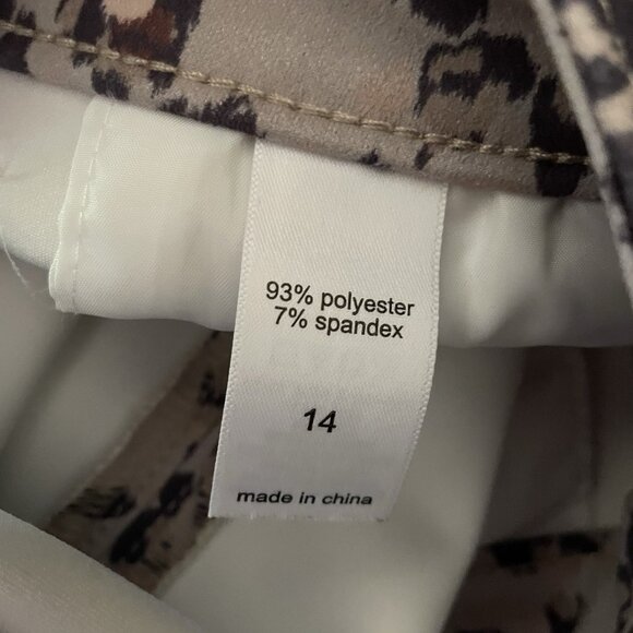 Maurices Women 14 Leopard Faux Suede High Waist Button Front Mini Skirt - Picture 8 of 9